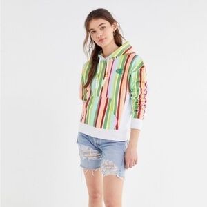 CHAMPION x UO Watermelon Stripe Pullover Hoodie